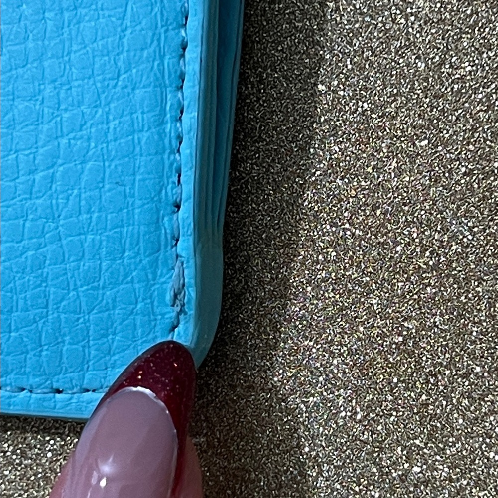 Gently Used Kate Spade Turquoise Studded Key Holder /Wallet - Picture 7 of 11